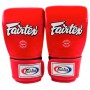 Fairtex TGO3 Снарядные Перчатки Тайский Бокс Открытый Большой Палец Красные 